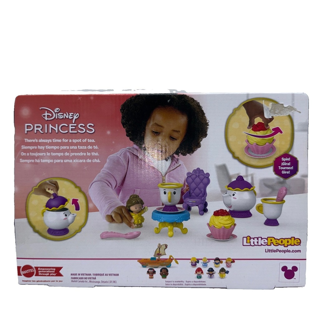 Fisher Price Little People Disney Princess Time for Tea with Belle Playset 2025 - Picture 4 of 6
